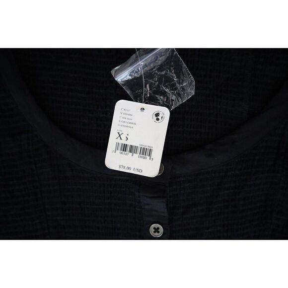 Free People OB1448856 Women's Sz XS Black Time With You Long Sleeve Top - Picture 4 of 7